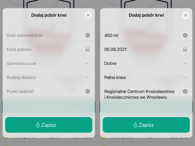 Add donation screen