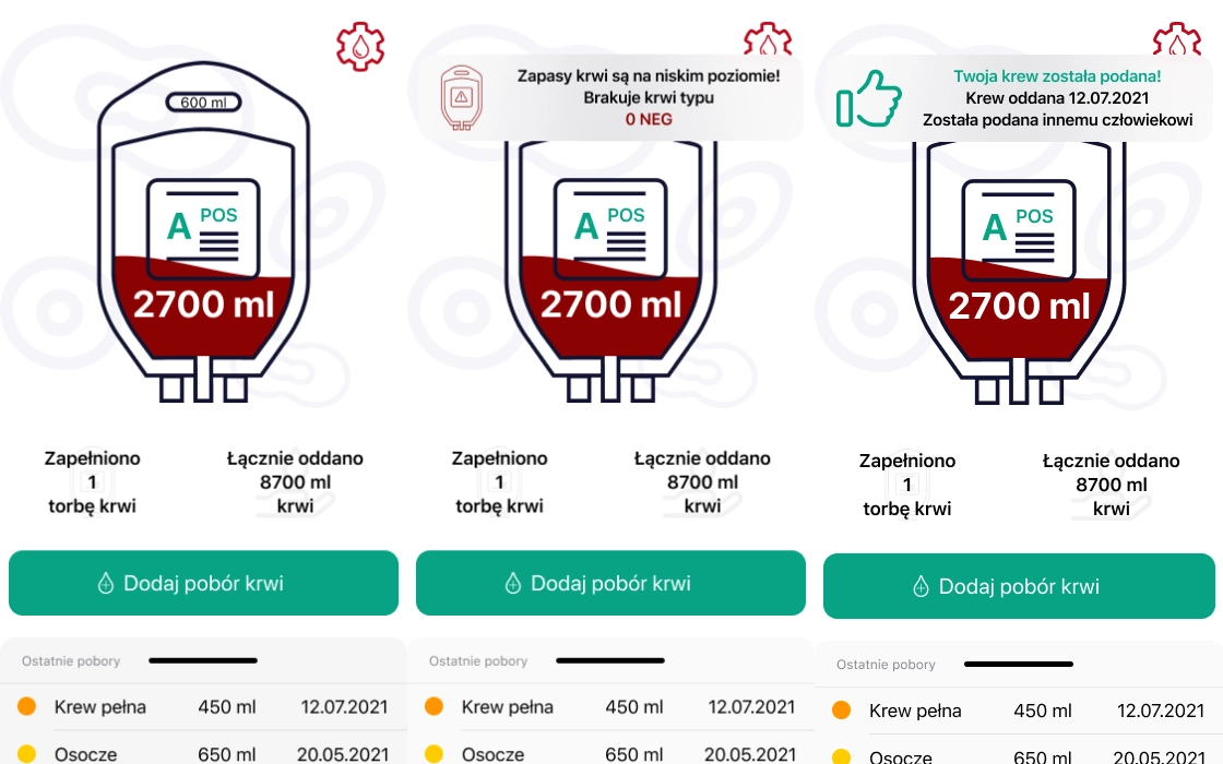 Home dashboard
