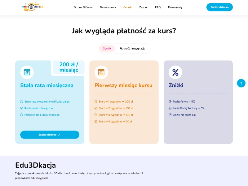 Pricing page