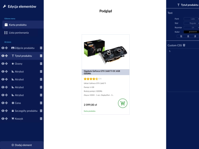 Admin panel