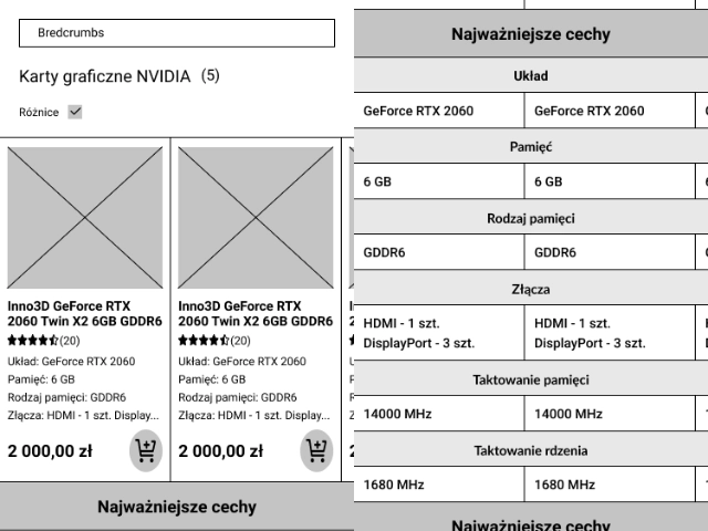 Mobile UI design